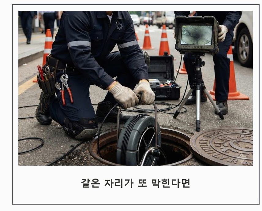 서울 성동구 마장동 화장실 하수구막힘 야간 출동 현장 작업 사진 - 배관해결사
