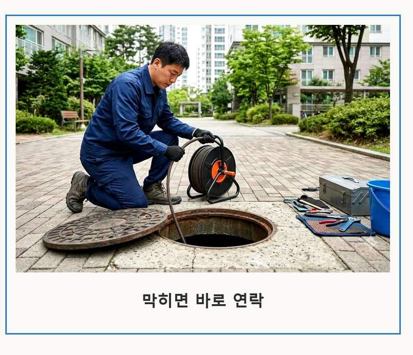 양주시 마전동 싱크대막힘 업체 현장 작업 사진 - 배관해결사