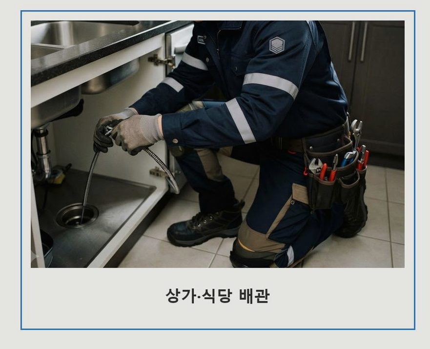 과천시 막계동 싱크대막힘 야간 출동 현장 작업 사진 - 배관해결사