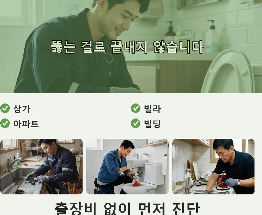 여주시 매룡동 변기막힘 원인 진단 현장 작업 사진 - 배관해결사