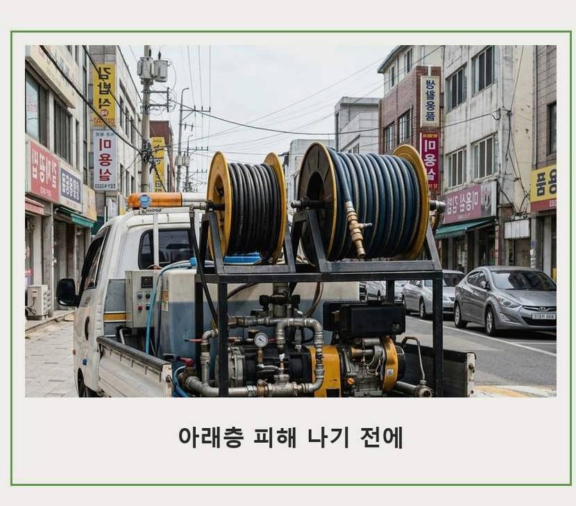 서울 중랑구 면목동 고압세척 24시 출동 현장 작업 사진 - 배관해결사