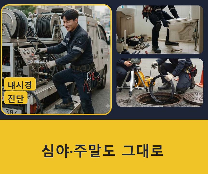 서울 중랑구 면목동 주방 하수구막힘 출장비 무료 현장 작업 사진 - 배관해결사