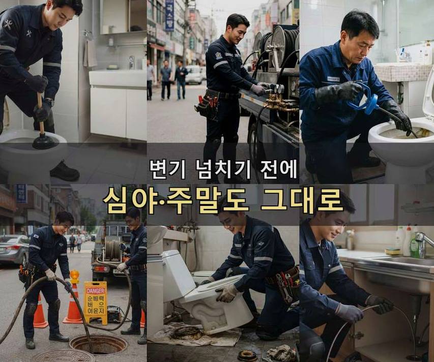 파주시 목동동 배수구막힘 당일 처리 현장 작업 사진 - 배관해결사
