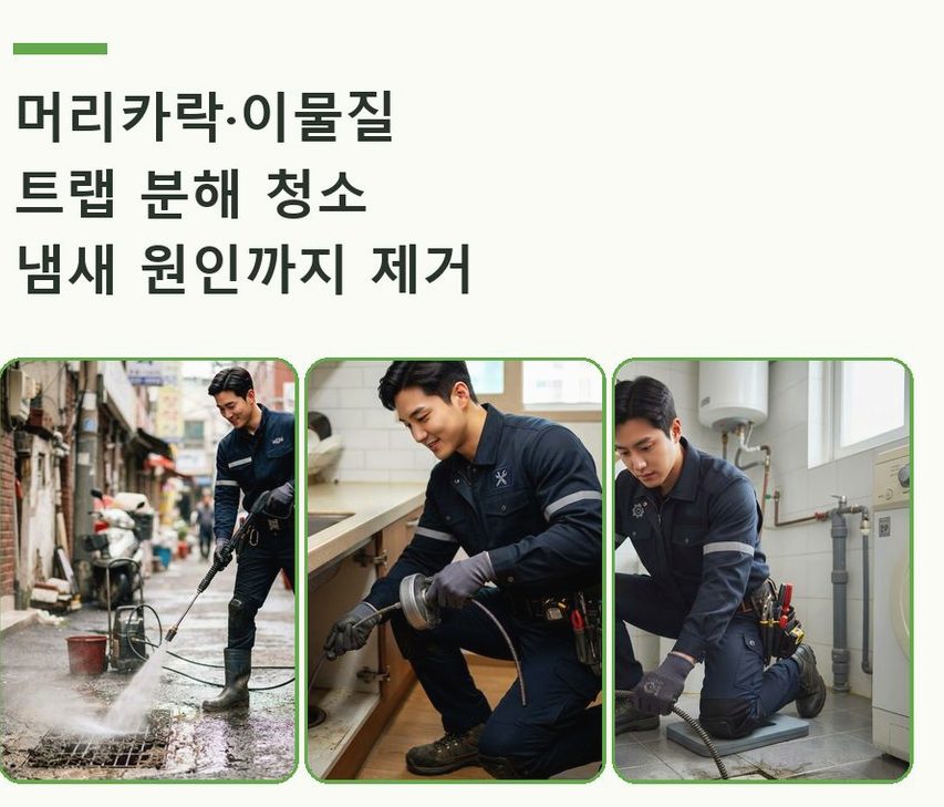 파주시 목동동 변기막힘 뚫음 현장 작업 사진 - 배관해결사