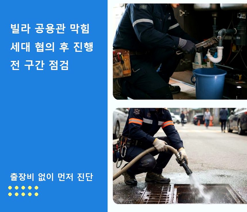 서울 중랑구 묵동 화장실 하수구막힘 빠른 해결 현장 작업 사진 - 배관해결사