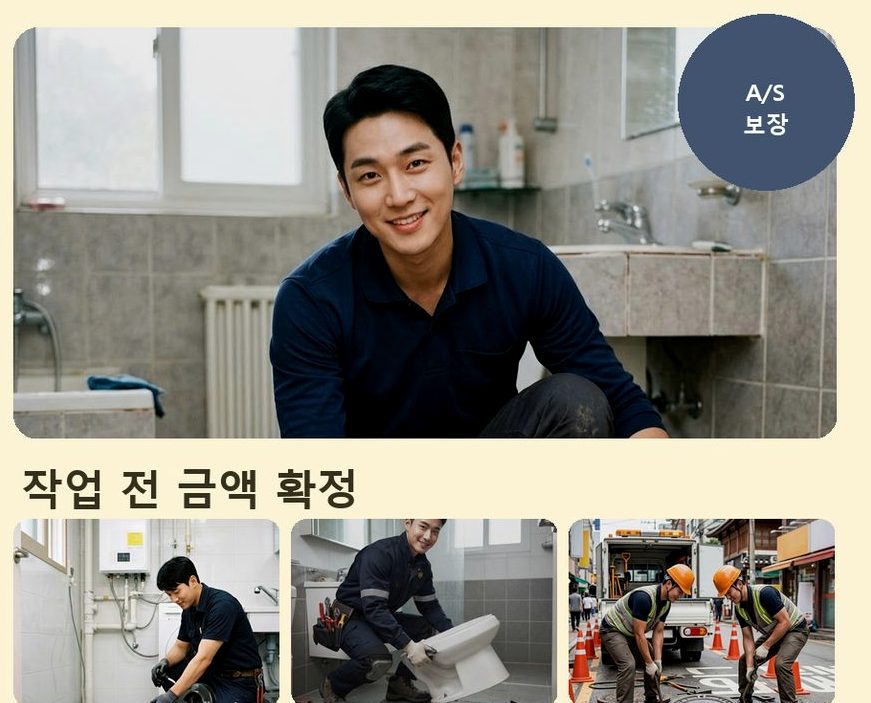고양시일산동구 산황동 고압세척 고압세척·관통 작업 모습