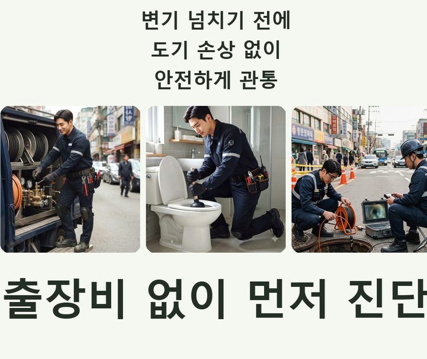 고양시일산동구 문봉동 욕실 배수구막힘 출장비 무료 현장 작업 사진 - 배관해결사
