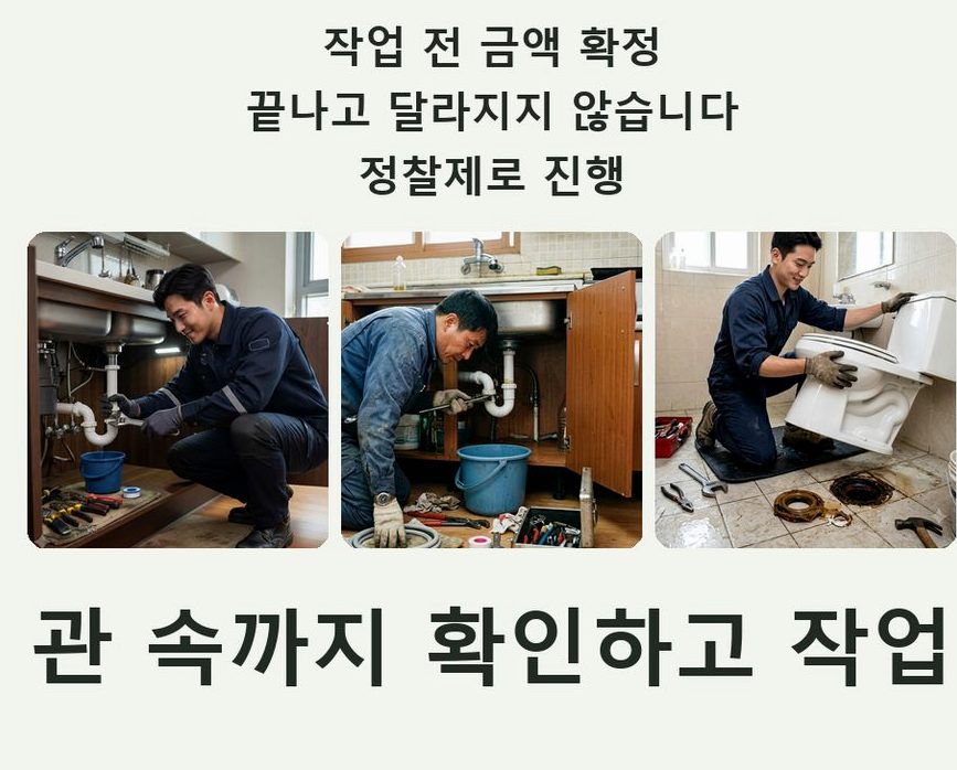 고양시일산동구 문봉동 정화조막힘 당일 처리 현장 작업 사진 - 배관해결사