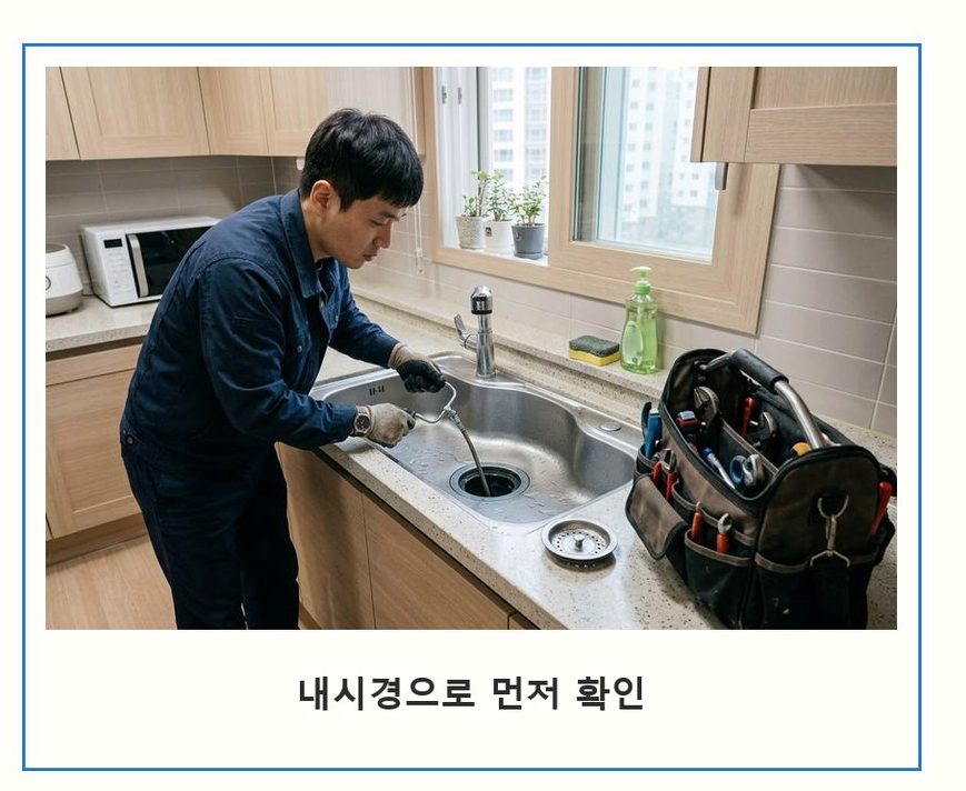 연천군 미산면광동 베란다 배수구막힘 원인 진단 현장 작업 사진 - 배관해결사