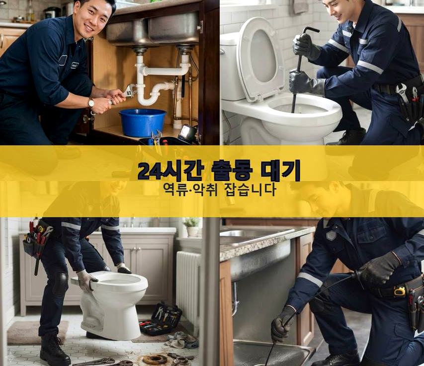 연천군 미산면광동 세면대막힘 긴급출동 현장 작업 사진 - 배관해결사