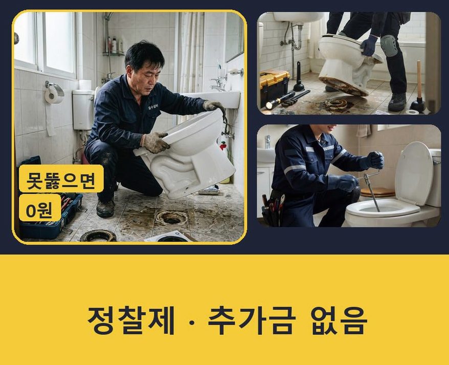 연천군 미산면광동 하수구 냄새 원인 진단 현장 작업 사진 - 배관해결사