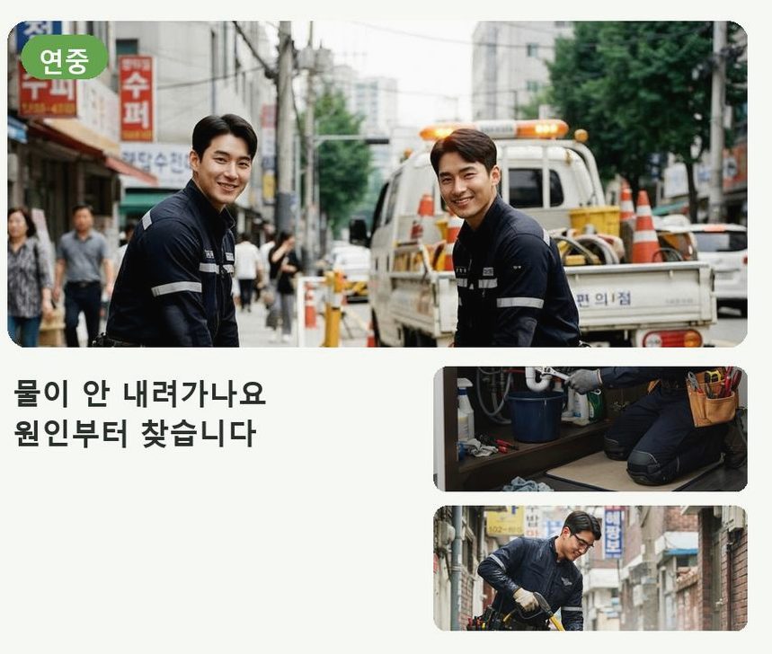 서울 도봉구 방학동 오수관막힘 업체 현장 작업 사진 - 배관해결사