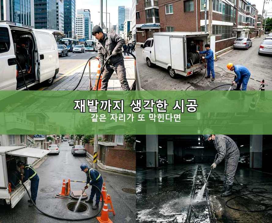 고양시일산동구 백석동 고압세척 빠른 해결 현장 작업 사진 - 배관해결사