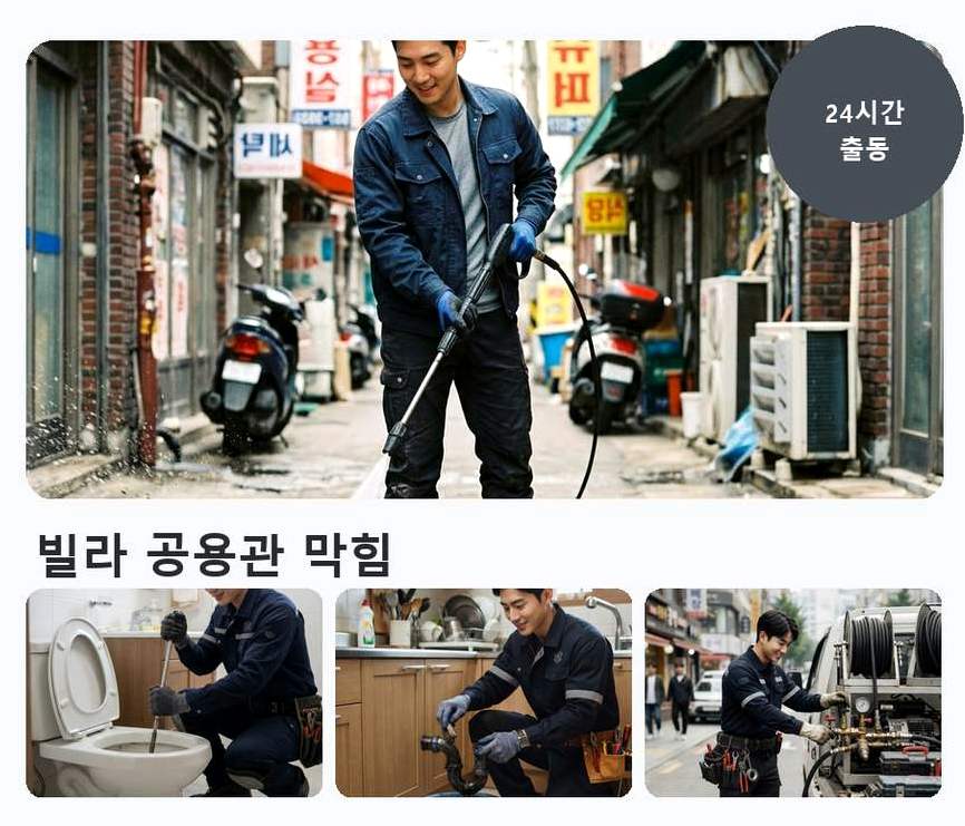 고양시일산동구 백석동 세면대막힘 가격 안내 현장 작업 사진 - 배관해결사
