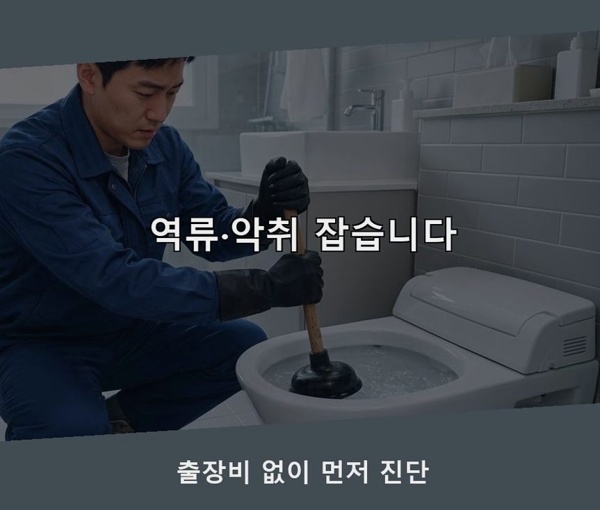 안성시 보개면가율리 배수구막힘 원인 진단 현장 작업 사진 - 배관해결사