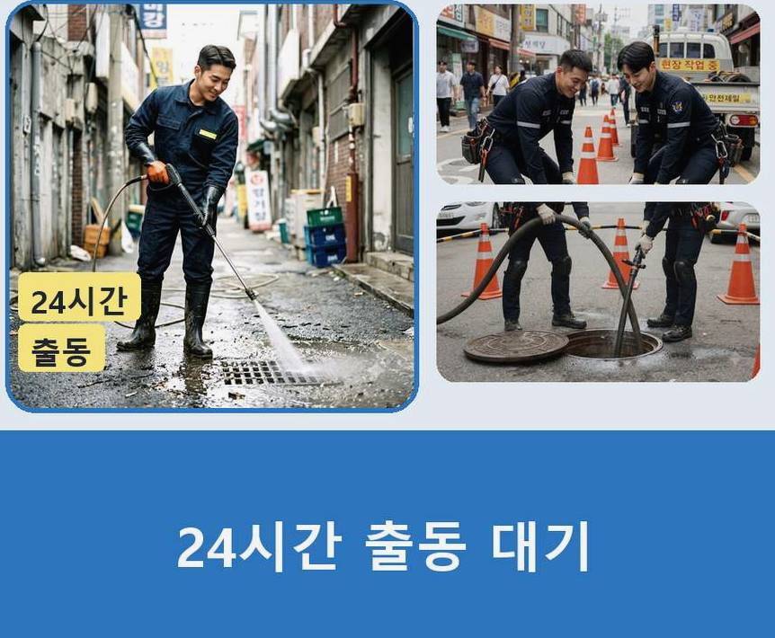 성남시수정구 복정동 욕실 배수구막힘 전문 업체 현장 작업 사진 - 배관해결사