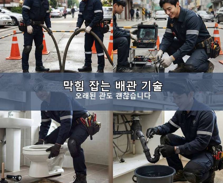 서울 동작구 본동 하수구 냄새 긴급출동 현장 작업 사진 - 배관해결사