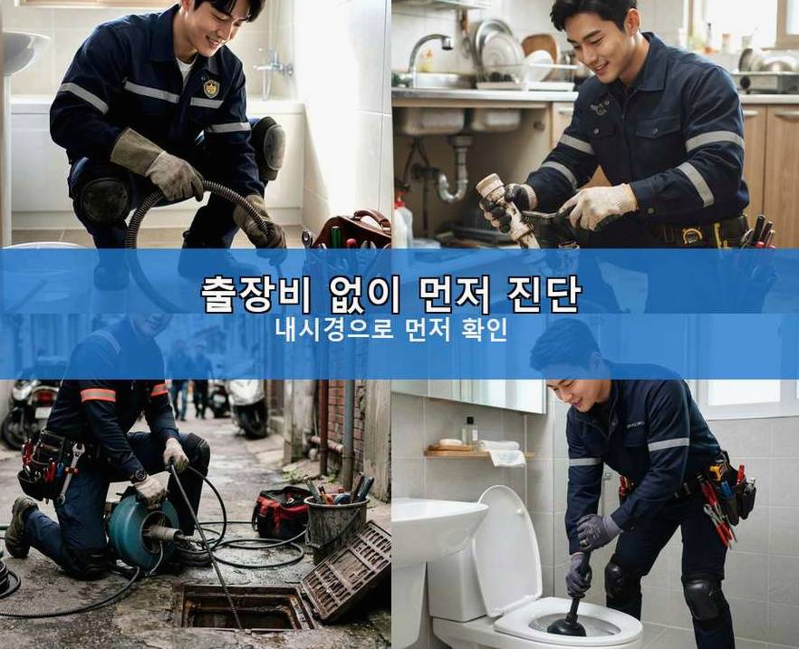 서울 동작구 본동 하수구 역류 업체 현장 작업 사진 - 배관해결사
