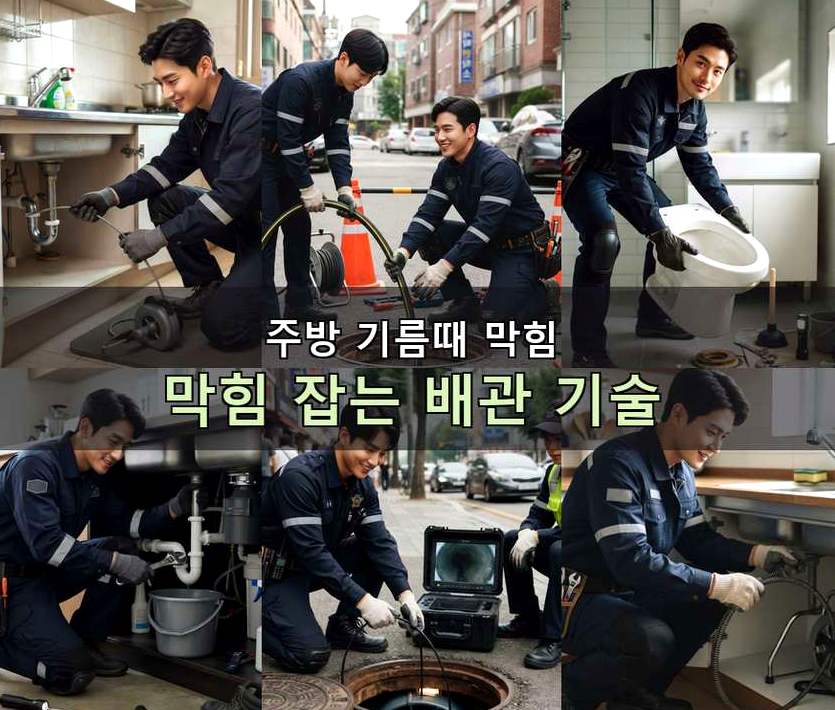과천시 부림동 싱크대막힘 빠른 해결 현장 작업 사진 - 배관해결사