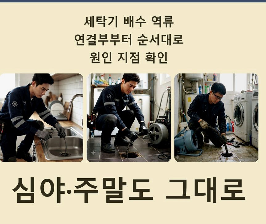 김포시 북변동 변기막힘 뚫음 현장 작업 사진 - 배관해결사