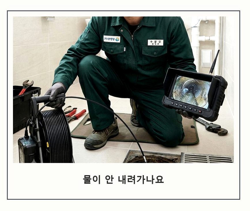 안성시 사곡동 하수구막힘 전문 업체 현장 작업 사진 - 배관해결사