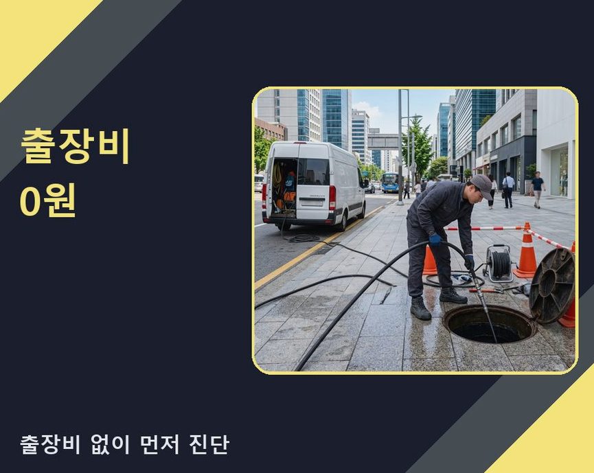 서울 성동구 사근동 세탁기 배수구막힘 원인 진단 현장 작업 사진 - 배관해결사