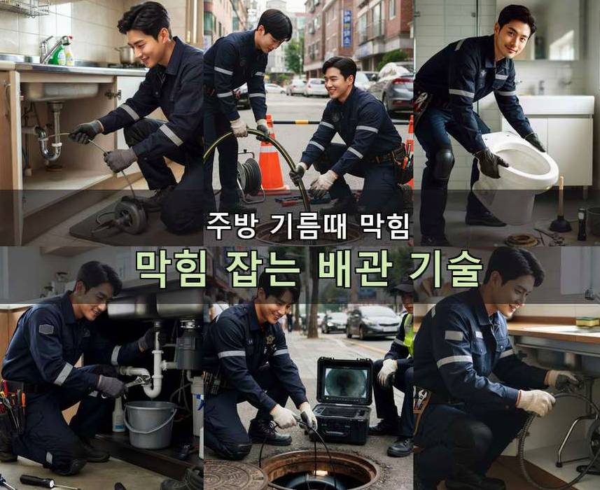 안산시상록구 사동 정화조막힘 당일 처리 현장 작업 사진 - 배관해결사