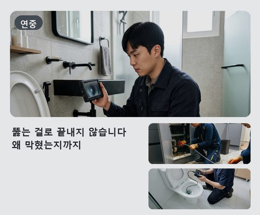 여주시 산북면명품리 싱크대막힘 전문 업체 현장 작업 사진 - 배관해결사