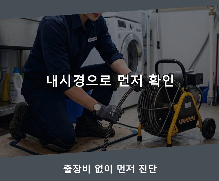 고양시일산동구 산황동 세면대막힘 뚫음 현장 작업 사진 - 배관해결사