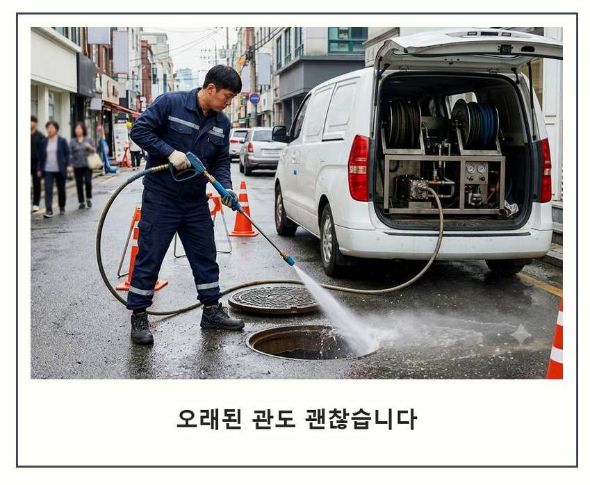 서울 강남구 삼성동 배수구막힘 긴급출동 현장 작업 사진 - 배관해결사