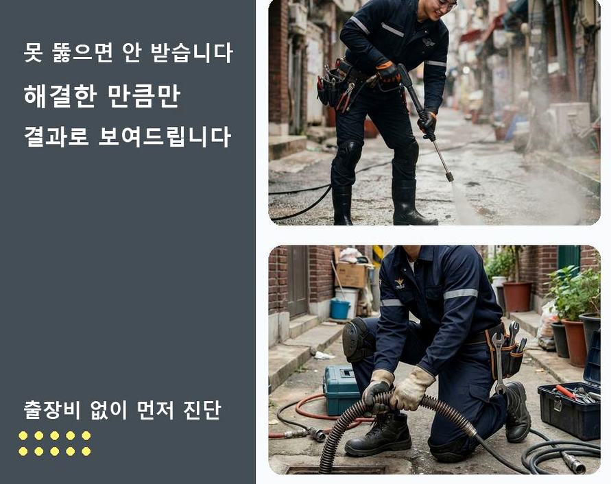 양주시 삼숭동 싱크대막힘 빠른 해결 현장 작업 사진 - 배관해결사