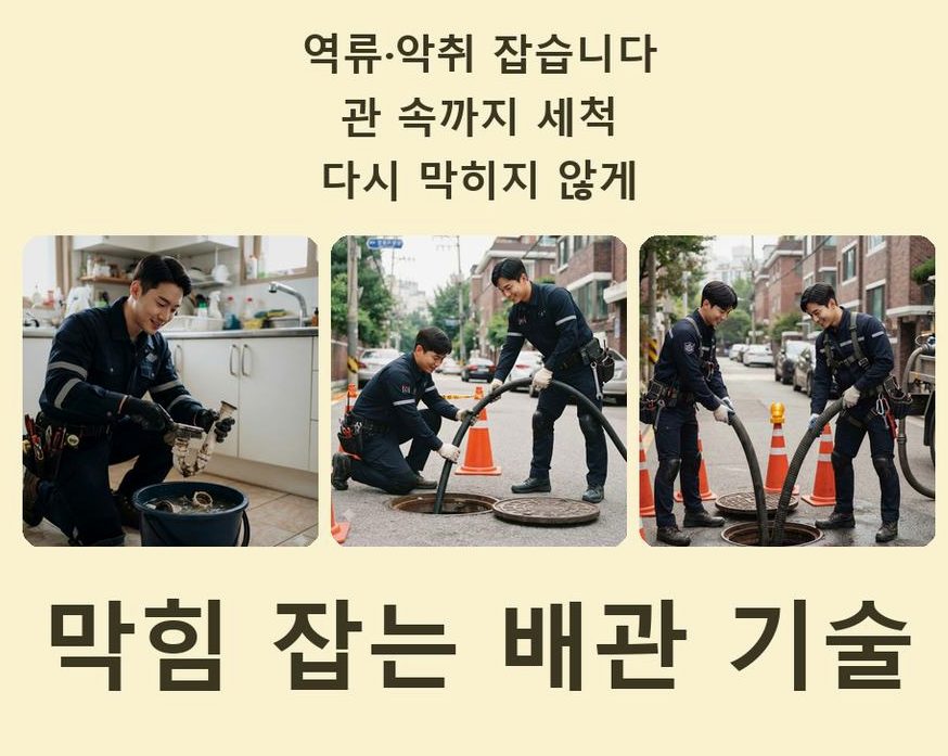 수원시장안구 상광교동 베란다 배수구막힘 뚫음 현장 작업 사진 - 배관해결사