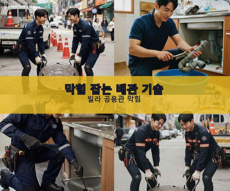 수원시장안구 상광교동 하수구 역류 출장비 무료 현장 작업 사진 - 배관해결사