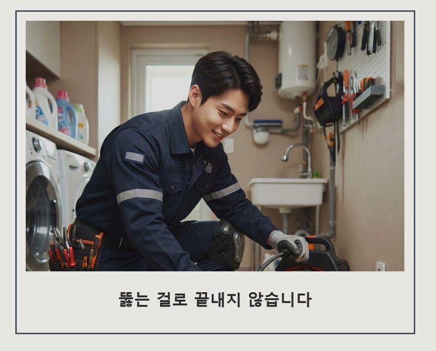 서울 동작구 상도동 세면대막힘 비용 현장 작업 사진 - 배관해결사