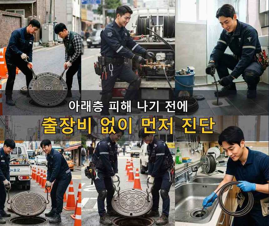 성남시수정구 상적동 배수구막힘 긴급출동 현장 작업 사진 - 배관해결사