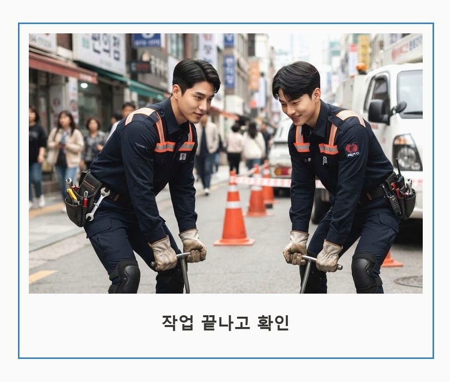 용인시수지구 상현동 고압세척 야간 출동 현장 작업 사진 - 배관해결사