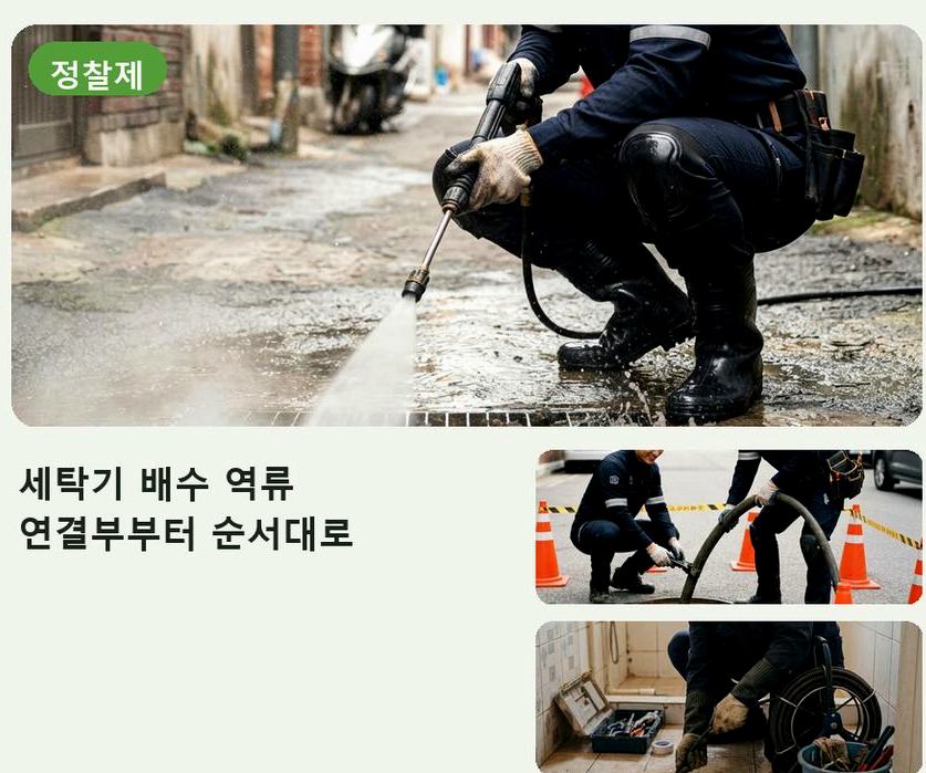 수원시권선구 서둔동 싱크대막힘 출장비 무료 현장 작업 사진 - 배관해결사