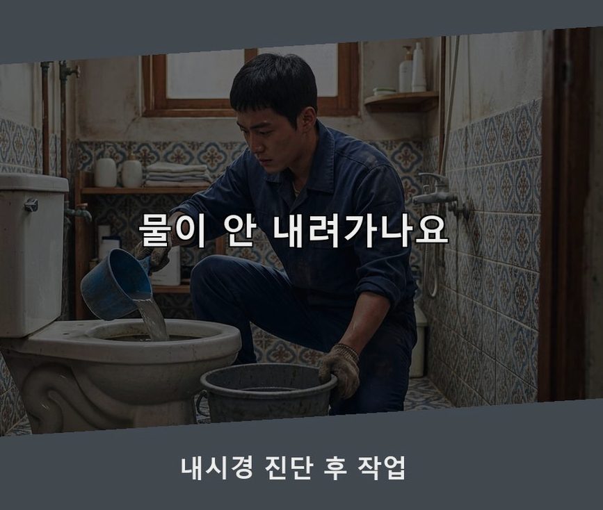 서울 관악구 서림동 하수구막힘 출장비 무료 현장 작업 사진 - 배관해결사