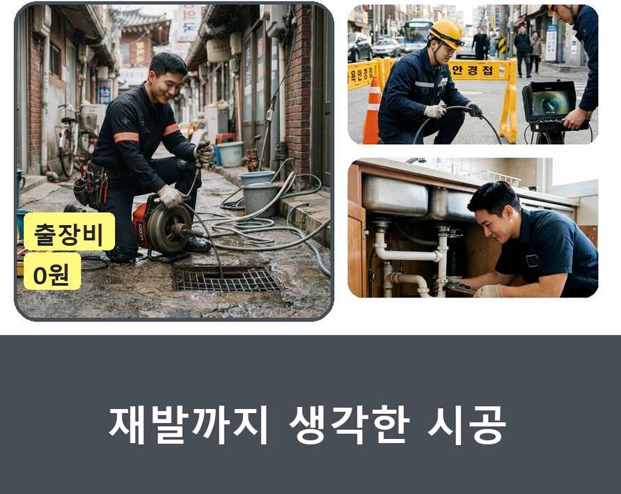 서울 양천구 신정동 변기막힘 당일 처리 현장 작업 사진 - 배관해결사