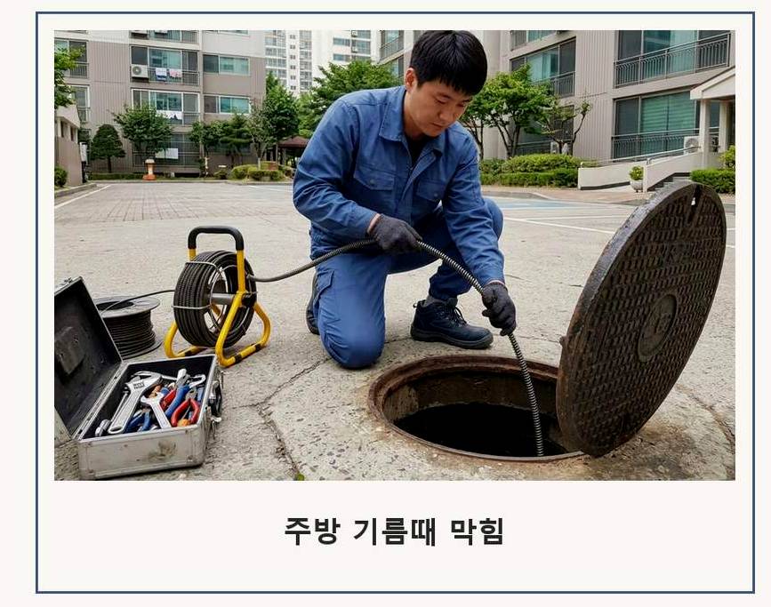서울 성동구 송정동 하수구막힘 업체 현장 작업 사진 - 배관해결사
