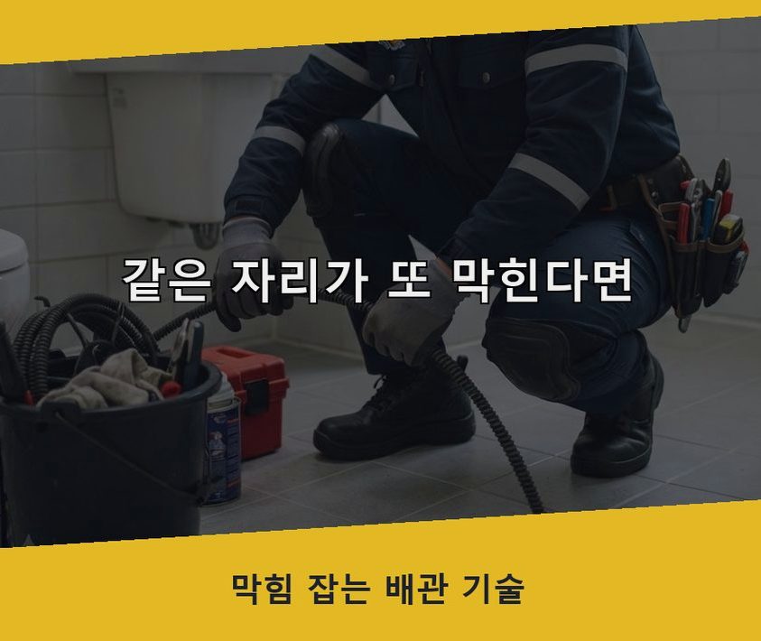 서울 양천구 신정동 하수구막힘 고압세척·관통 작업 모습