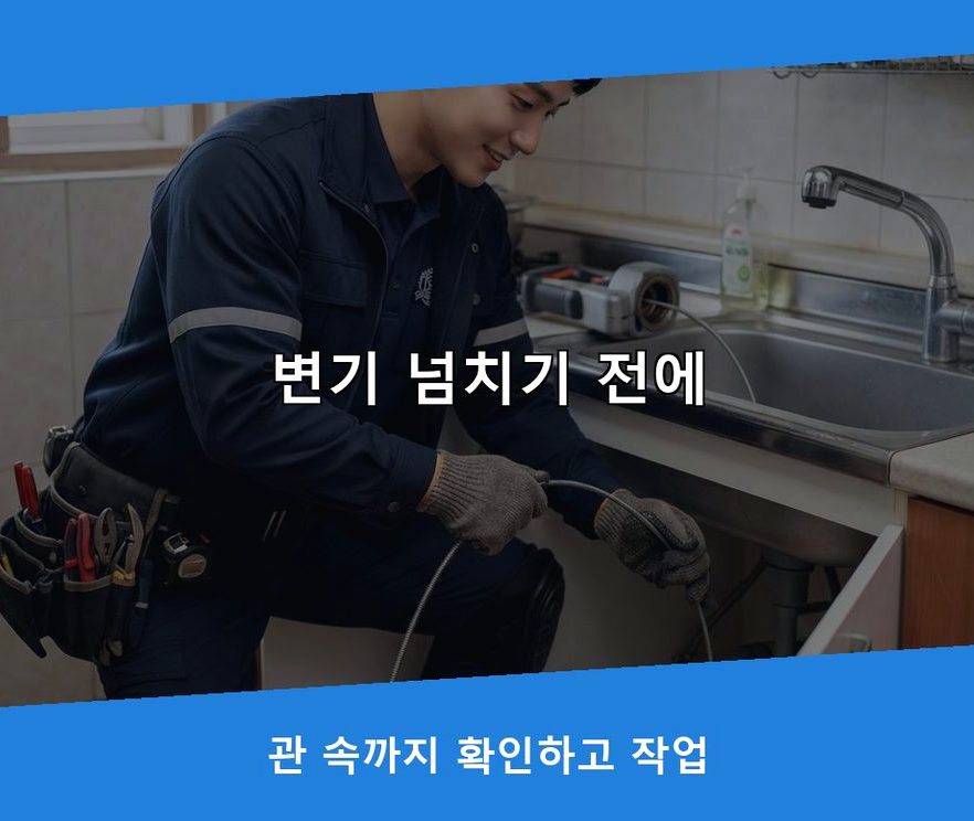 서울 양천구 신정동 화장실 하수구막힘 24시 출동 현장 작업 사진 - 배관해결사