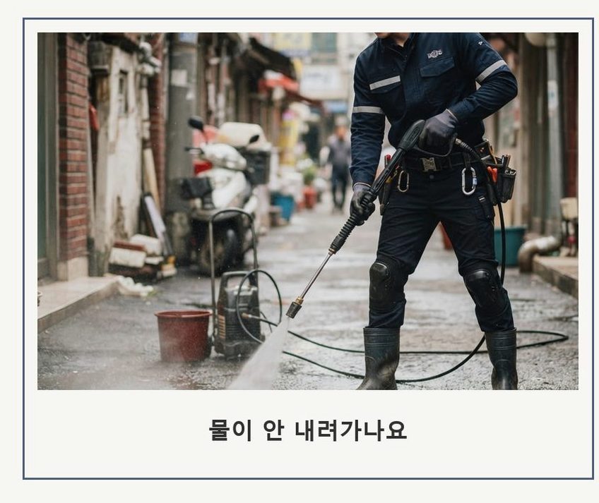 서울 관악구 서원동 배수구막힘 가격 안내 현장 작업 사진 - 배관해결사