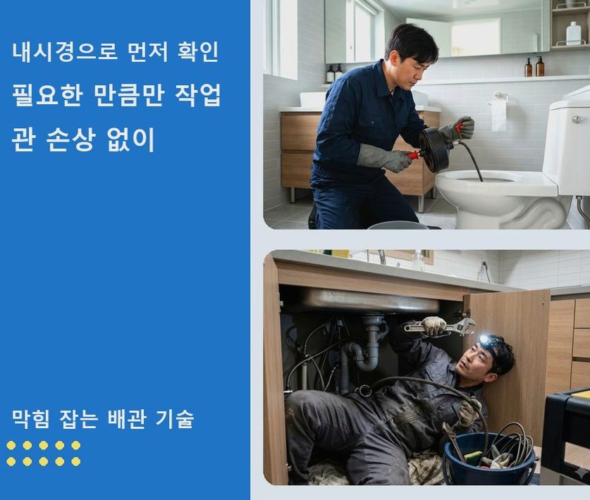 양평군 서종면노문리 오수관막힘 빠른 해결 현장 작업 사진 - 배관해결사