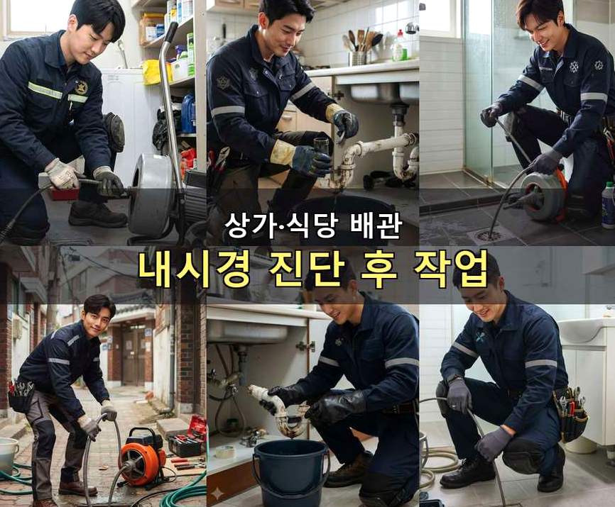 성남시수정구 신촌동 싱크대막힘 전문 업체 현장 작업 사진 - 배관해결사