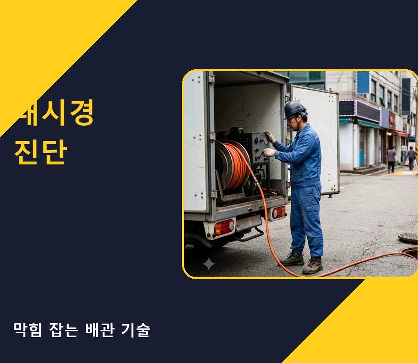 용인시수지구 성복동 하수구막힘 고압세척·관통 작업 모습