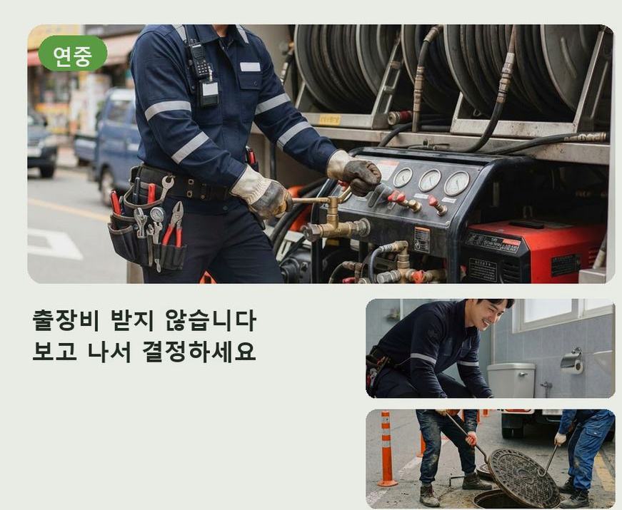 서울 성동구 성수동 화장실 하수구막힘 빠른 해결 현장 작업 사진 - 배관해결사