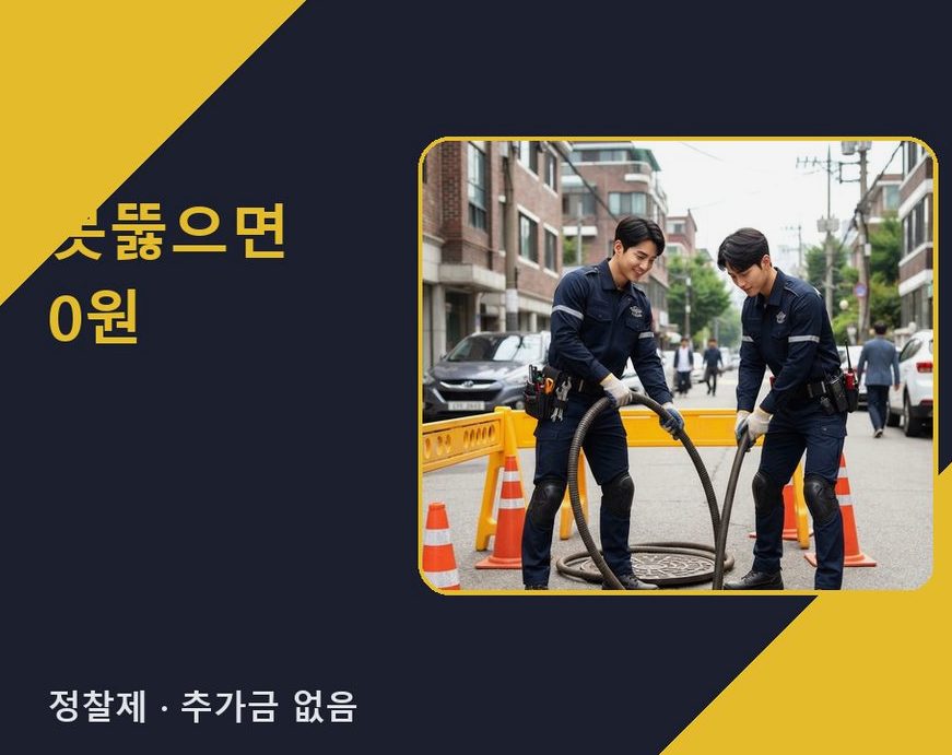 서울 강남구 세곡동 정화조막힘 뚫음 현장 작업 사진 - 배관해결사