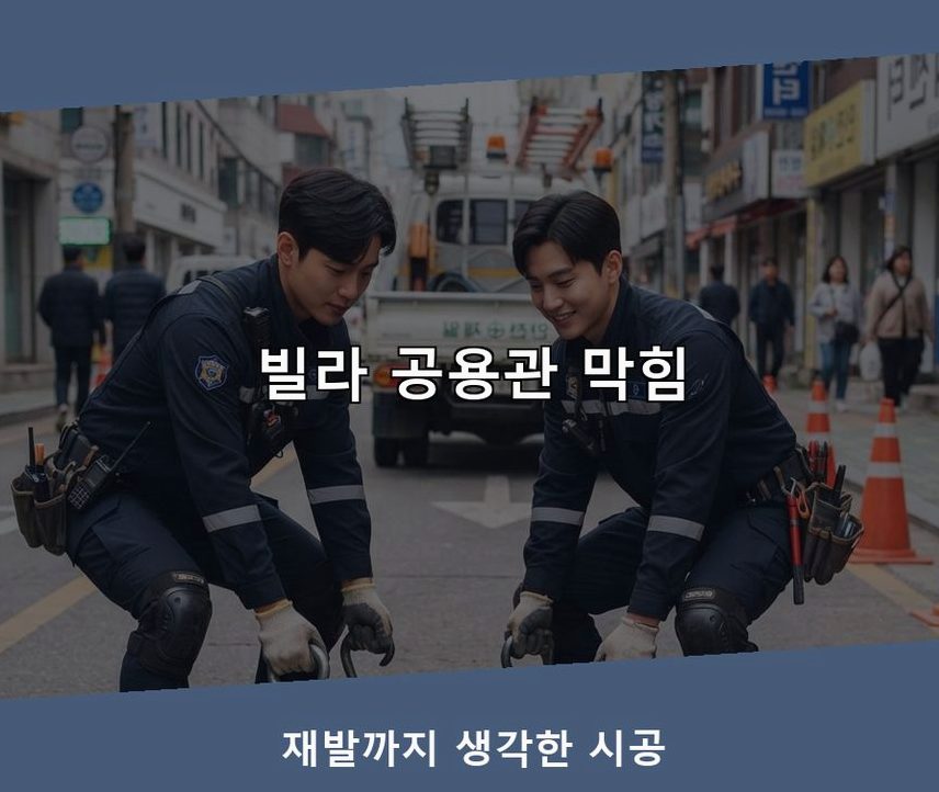 수원시장안구 송죽동 베란다 배수구막힘 비용 현장 작업 사진 - 배관해결사