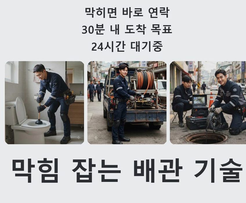 수원시권선구 금곡동 베란다 배수구막힘 당일 처리 현장 작업 사진 - 배관해결사